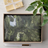 New Zealand Stream with Waterfall Natuur Photo Tissuepapier (Geschenk)