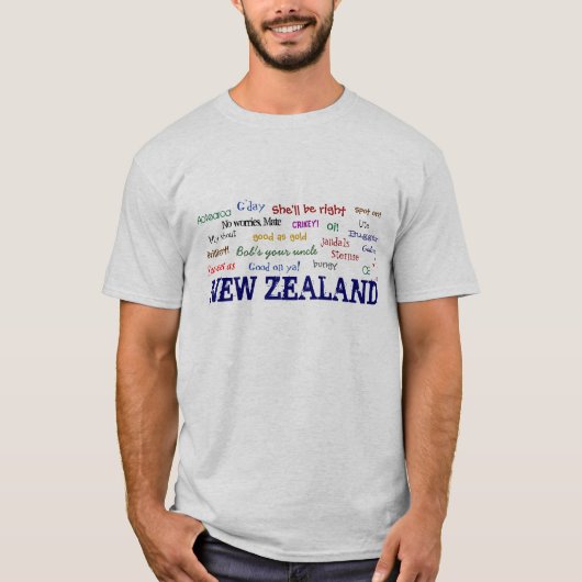 NEW ZEALAND VERKLAART T-shirt (Voorkant)