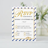 NEW ZEALAND Wedding Celebration RSVP Response Kaar (Staand voorkant)