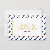 NEW ZEALAND Wedding Celebration RSVP Response Kaar (Achterkant)