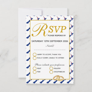 NEW ZEALAND Wedding Celebration RSVP Response Kaar