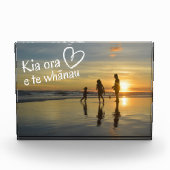 NEW ZEALAND Whānau Family NZ Māori Text CUSTOM Fotoblokken (Voorkant)