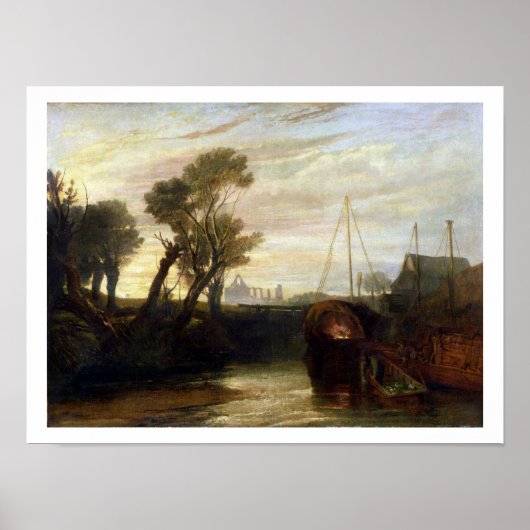 Newark Abbey, 1807 (olie op doek) Poster (Voorkant)
