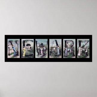 NEWARK Alphabet Letter Name Art Poster