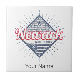 Newark City New Jersey Verenigde Staten Verenigde Tegeltje