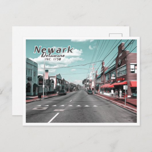 NEWARK DELAWARE BRIEFKAART (Voorkant / Achterkant)