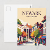 Newark Delaware Briefkaart (Voorkant / Achterkant)