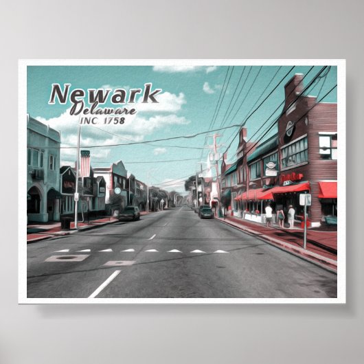 NEWARK DELAWARE POSTER (Voorkant)