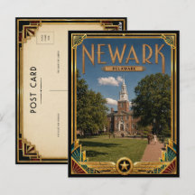 Newark Delaware Vintage Art Deco Gouden Tijdperk