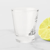 Newark Huwelijksgunst Gepersonaliseerde Proost Shot Glas (Links)