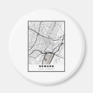 Newark Kaart Magneet