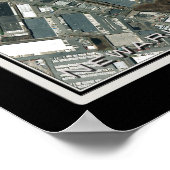 Newark Liberty Intl Airport Satellite Map Poster (Hoek)