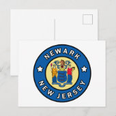 Newark New Jersey Briefkaart (Voorkant / Achterkant)