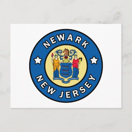 Newark New Jersey Briefkaart (Voorkant)