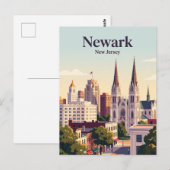 Newark, New Jersey Briefkaart (Voorkant / Achterkant)