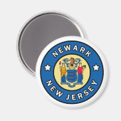 Newark New Jersey Magneet (Voorkant / Achterkant)