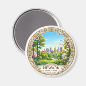 Newark New Jersey Magneet (Voorkant / Achterkant)