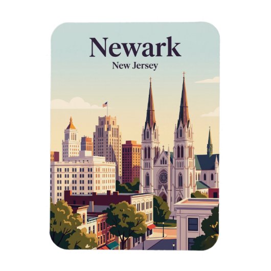 Newark, New Jersey Magneet (Verticaal)
