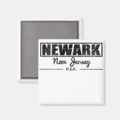 Newark New Jersey Magneet (Voorkant / Achterkant)
