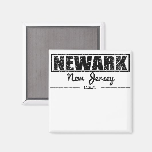 Newark New Jersey Magneet (Voorkant / Achterkant)