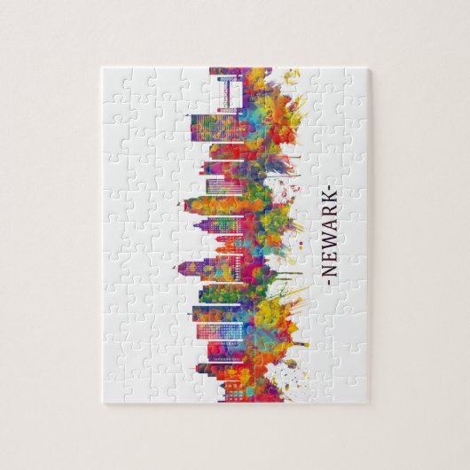 Newark New Jersey Skyline Legpuzzel (Verticaal)