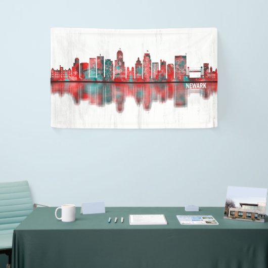 Newark New Jersey Skyline Spandoek (Beurs)