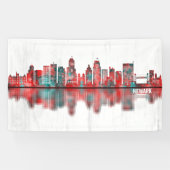 Newark New Jersey Skyline Spandoek (Horizontaal)