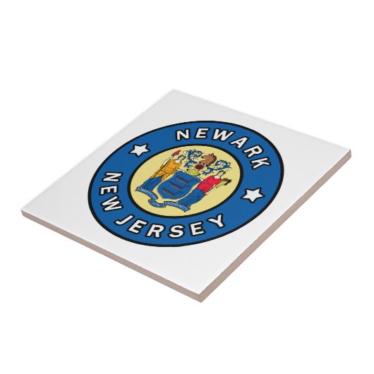 Newark New Jersey Tegeltje (Zijkant)