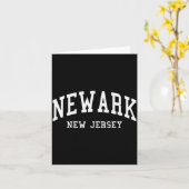 Newark - New Jersey - Throwback Design - Clic  Kaart (Gele Bloem)