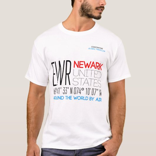 Newark, New Jersey, Verenigde Staten T-shirt (Voorkant)