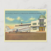 Newark New Jersey  vliegveld jaren 40 Briefkaart (Voorkant)