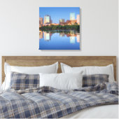 Newark New Jersey Wrapped Canvas Art 16.80 x 17.50 Afdruk (Insitu (Slaapkamer))