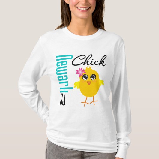 Newark NJ Chick T-shirt (Voorkant)