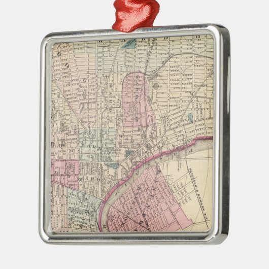 Newark, NJ Metalen Ornament (Links)