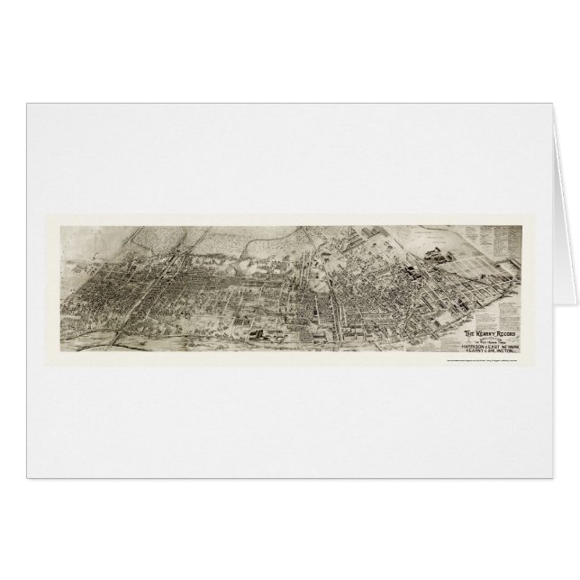 Newark, NJ Panoramic Map - 1907 (Voorkant Horizontaal)