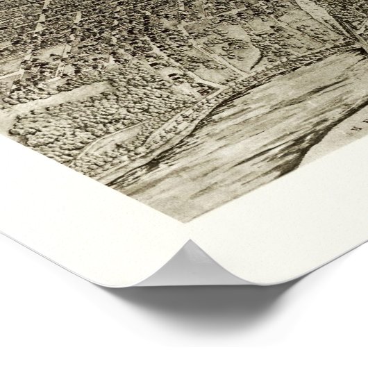 Newark, NJ Panoramic Map - 1907 Poster (Hoek)