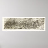 Newark, NJ Panoramic Map - 1907 Poster (Voorkant)