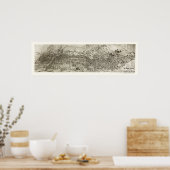 Newark, NJ Panoramic Map - 1907 Poster (Keuken)