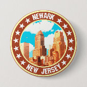 Newark Ronde Button 7,6 Cm (Voorkant)