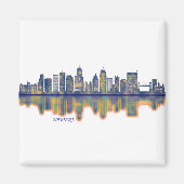 Newark Skyline Magneet (Voorkant)