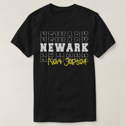 Newark stad New Jersey Newark NJ T-shirt (Design voorkant)