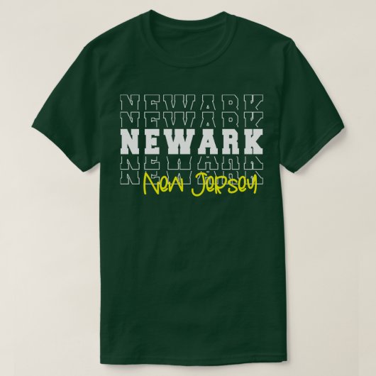 Newark stad New Jersey Newark NJ T-shirt (Design voorkant)