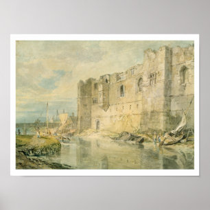Newark-upon-Trent, c.1796 (m/c boven grafiet op pa Poster