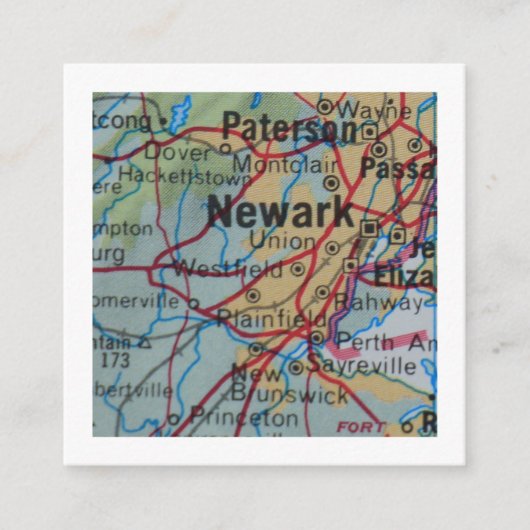 Newark We hebben een nieuw adres Kaart verplaatst (Voorkant)