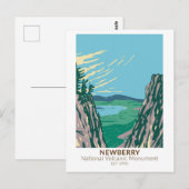 Newberry National Volcanic Monument Oregon  Briefkaart (Voorkant / Achterkant)