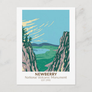 Newberry National Volcanic Monument Oregon  Briefkaart