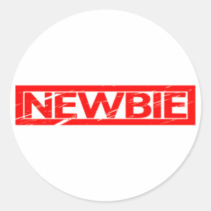 Newbie Stamp Ronde Sticker
