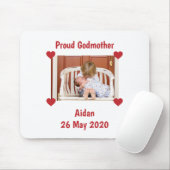 Newborn Announement Love Godmoeder Baby Foto Muismat (Met muis)