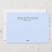 Newborn Baby 4 Foto Collage Birth Announding Feestdagenkaart (Achterkant)