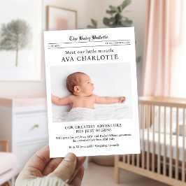 Newborn Baby aankondiging Briefkaart